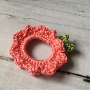 Boho hand made crochet scrunchie scrunchy